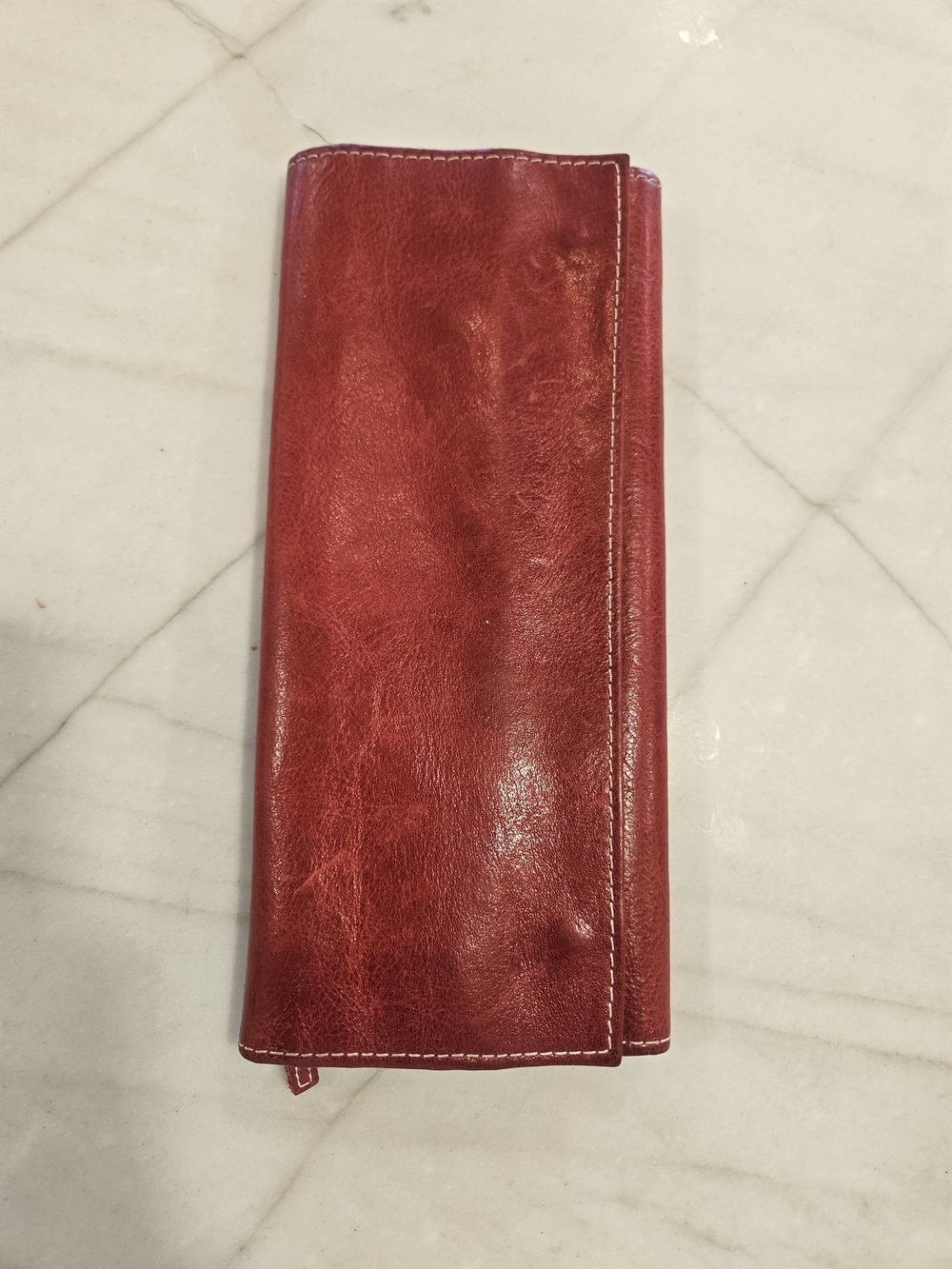 Vintage Leather Jewelry Roll (jewelry organizer clutch)